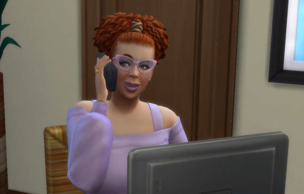 on the phone with nick